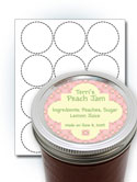 2.5"  Mouth Lid Labels