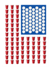 american flag ping pong and beer cups