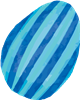 Blue Easter Egg