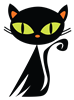 Cat With Big Green Eyes