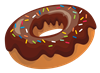 Donut Chocolate Sprinkle