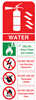 Fire Extinguisher Water Sign