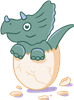 Hatching Triceratops