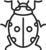 Ladybug Outline