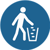 Put Litter In Bins Provided