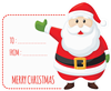Santa Waving Gift Tag