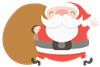 Santa With Sac