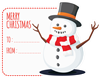 Snowman Gift Tag