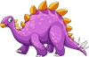 Stegosaurus Purple