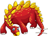 Stegosaurus Red
