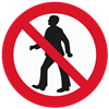 Warning No Walking