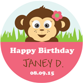 Birthday Monkey - Girl