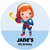 Girls Birthday Puck