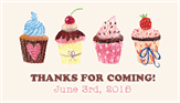 Hand Drawn Cupcakes