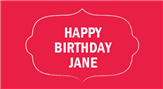 Happy Birthday Label
