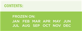 Lime Freezer Calendar