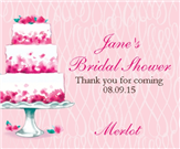 Pink Petal Bridal Cake