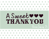 Polka Dot Thank you
