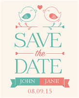 Save the Date Lovebirds