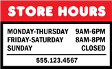 Store Hours