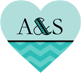 Zig Zag Heart Label