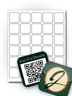 1.5" Square Labels