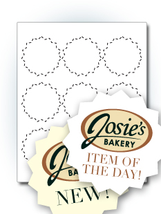 2.75" Starburst Labels