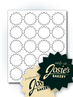 2" Starburst Labels