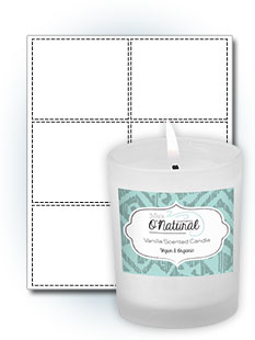 4" x 3.3" Wide Bottle Labels