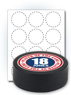 Hockey Puck Stickers