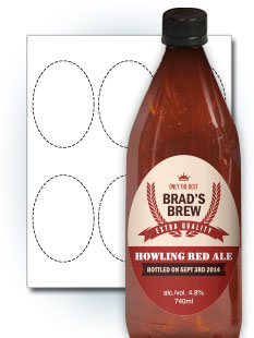 Mr. Beer Oval Labels