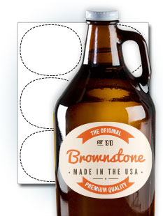 Oval Growler Labels