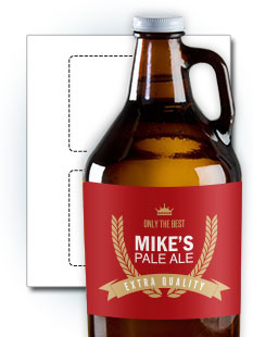 Rectangle Growler Labels
