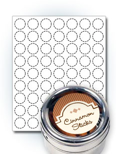 Round Spice Labels